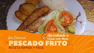 Receta Rápida PESCADO FRITO Fácil y en Minutos [upl. by Sorazal127]