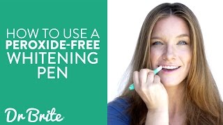 How to Use Dr Brite’s All Natural Teeth Whitening Pen  Peroxide Free [upl. by Folberth]