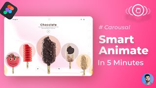 Carousal Animation Figma  Smart Animation Figma Tutorial  Drag Triggers [upl. by Ullund415]