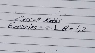 Class 9 Maths Exercise 21 Q1Q2  class 9 maths exercise 21 Q1  class 9 maths exercise 21 q2 [upl. by Harias]