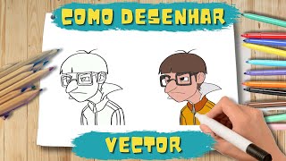 Como Desenhar Vector de Malvado Favorito 4 Passo a Passo [upl. by Yeniffit]