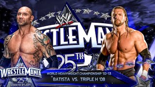 Batista Vs Triple H  World heavyweight Championship  At WrestleMania [upl. by Sherry]