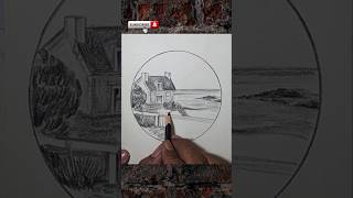 Easy circle drawing circlescenery viralshort [upl. by Gefell]