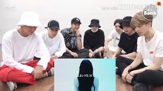 BTS reaction to Blackpink Lisas Dance💓  hilarious 😲 Lilifilm3 [upl. by Eustazio]