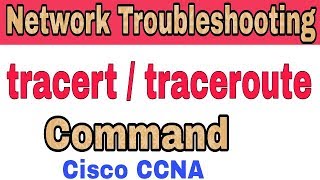 CCNA Network Troubleshooting  Traceroute Tracert Command in HindiUrdu [upl. by Neall]