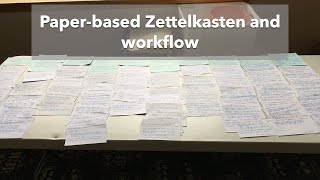 Paperbased Zettelkasten and Workflow [upl. by Oakman]