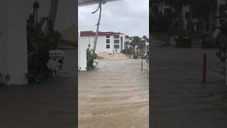 sanibelisland Storm surge Hurricane Helene 92624 recommended viral hurricanehelene florida [upl. by Lerret]