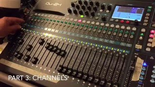 Church Sound Booth Training Tutorial Part II Sound Board Qu24 [upl. by Scrivings]