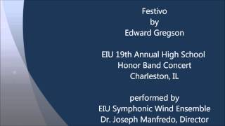 Festivo  Edward Gregson [upl. by Odnama]