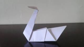 Como fazer um CISNE DE ORIGAMI [upl. by Tandy]