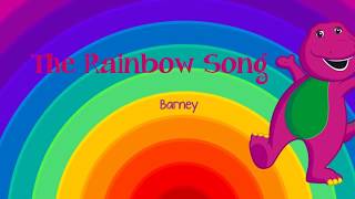 Barney The Rainbow Song with Lyrics [upl. by Dennet]