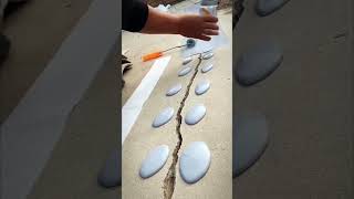 Amazing concrete crack repair work as waterproofing repair tips alshaheentech [upl. by Nairda599]