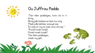 Ou Juffrou padda Gr 2 Term 2 Poem [upl. by Adnama]