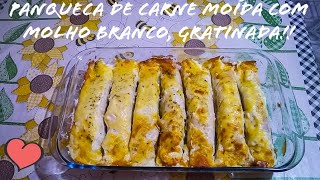 Panquecas recheadas carne moída com molho branco gratinada ficam muito deliciosas [upl. by Rivy]