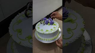 New decorate cake cake happynewyearcakedesign2024 cakedecoratingidea cakedecorating weddingcake [upl. by Ayekan]