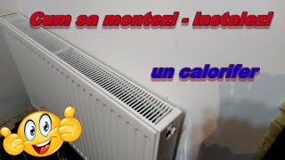 Montareinstalare calorifer radiatorRacordare calorifer teava PPR [upl. by Yrffoeg]