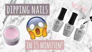 😍 DIP POWDER  ZELF ACRYL NAGELS ZETTEN  15 MIN 😱 [upl. by Fortin]