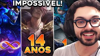 A IDADE DE CADA CAMPEÃO DO LEAGUE OF LEGENDS  MYLON REACT [upl. by Odlabso72]