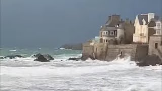 Tempête Louis SAINTMALO [upl. by Barney333]