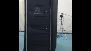 Portable Soundproofer sound booth SB33 used as a Practice room to playingTrumpet Test results [upl. by Cleo]