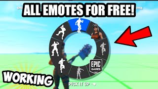 WORKING How To Get FREE EMOTES In Fortnite Map Code [upl. by Antsirhc]