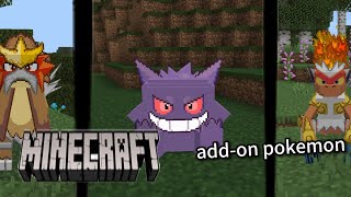 ada 400 pokemonaddon pokemon Minecraft MCPE [upl. by Anirehtac680]