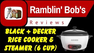 BLACK amp DECKER Rice Cooker amp Steamer 6 Cup PERFECT FOR RV CAMPING HUNTING amp FISHING [upl. by Tega]