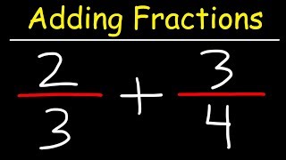 Adding Fractions With Unlike Denominators [upl. by Nahtanohj]