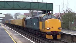 CLASS 37610 amp 9702 THROUGH LENHAM amp 73119 amp 73128 RHTT THROUGH WYE 301124 [upl. by Nivrae272]