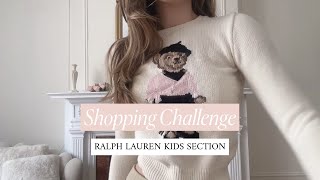 I tried shopping in the Ralph Lauren Kids section so you dont have to [upl. by Ehcadroj]