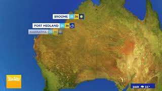 TODAY SHOW Weather Cross  540am Koorana Crocodile Farm [upl. by Lorilee]