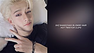 — skz bangchan blonde hair hot twixtor clips happy birthday channie💕 [upl. by Annad]