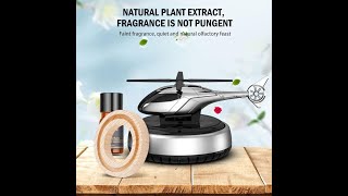 Car Aroma Diffuser Air Freshener Perfume Solar Powered Car Dashboard Helicopter With Refill [upl. by Nrubua514]