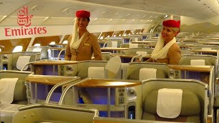 EMIRATES AIRBUS A380 Full Cabin Tour FIRST BUSINESS and ECONOMY Class  Bar Shower [upl. by Seligman703]