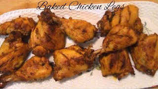 How to BAKE CHICKEN LEGS  PakistaniIndian Cooking with Atiiya [upl. by Daitzman314]