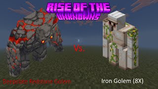 Deepslate Redstone Golem Alpha Version vs 8 Iron Golems [upl. by Pampuch]