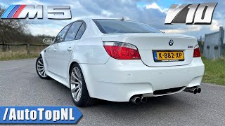 BMW M5 E60 V10  REVIEW on Autobahn by AutoTopNL [upl. by Dranik814]