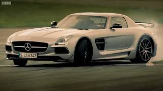 Petrol vs Electric Mercedes SLS AMG Battle  Top Gear Series 20 [upl. by Inol903]