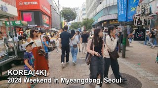 KOREA4K Weekend in Myeongdong Seoul2024103 [upl. by Yaj945]