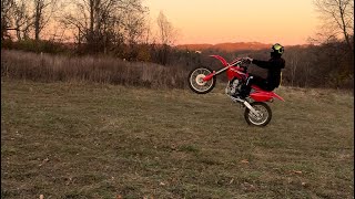 2024 kx112 and 2022 CRF 150R trail riding GONE WRONG [upl. by Nadroj992]