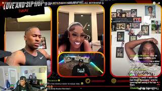 COREY AND BIG BANK DANNI GOES LIVE WITH SHERELL AND VON THIS INTERVIEW BANANAS PART 3 [upl. by Orihakat]