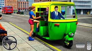 Indian Modern Rickshaw Games Tuk Tuk Rickshaw Driving  City Mountain Auto Driver  Android GamePlay [upl. by Fredel]