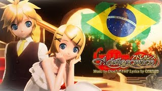 【Vocaloid Brasil】Adolescence アドレサンス Otomachi Una amp Kagamine Len 音街ウナ amp 鏡音レン VSQX [upl. by Retsof]