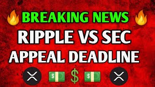 XRP NEW UPDATERipple vs SEC Appeal Deadline Will the XRP Lawsuit Drag Into 2025xrpvssec crypto [upl. by Coombs]