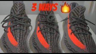 HOW TO LACE YOUR YEEZY 350 [upl. by Deina]