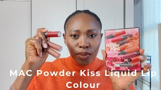 MAC Powder Kiss Liquid Lip Colour 😍💄💋 makeup beauty lipstick [upl. by Aicinoid]