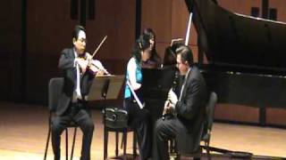 Darius Milhaud Suite Mvt 2 Live at University of Houston Moores School of Music Trio Solari [upl. by Adyeren]