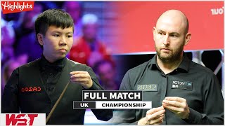 Zhou Yuelong vs Matthew Selt Full Match Highlights  UK Championship 2024 [upl. by Lindner]