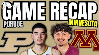 Purdue vs Minnesota Game Recap [upl. by Genevieve409]