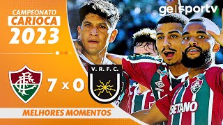 FLUMINENSE 7 X 0 VOLTA REDONDA  MELHORES MOMENTOS  SEMIFINAL CARIOCA 2023  geglobo [upl. by Rosalynd]